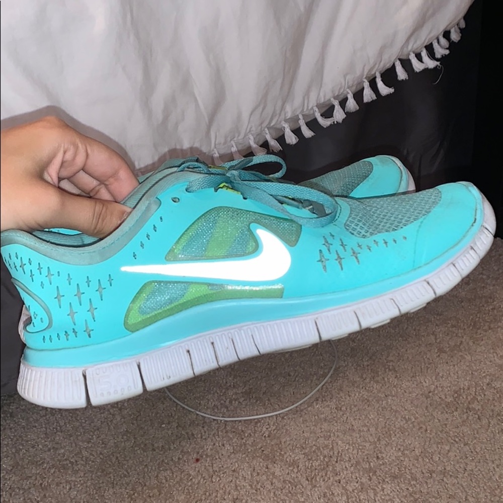 Blue Nike Running Sneakers
